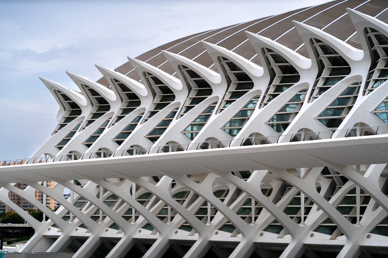 Explore the futuristic design of Valencias City of Arts and Sciences, showcasing modern architecture.